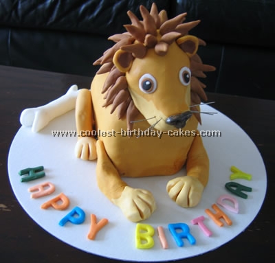 Lion Picture Cake