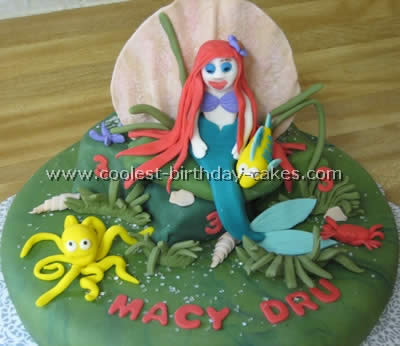 Little Mermaid Birthday Cake Photo