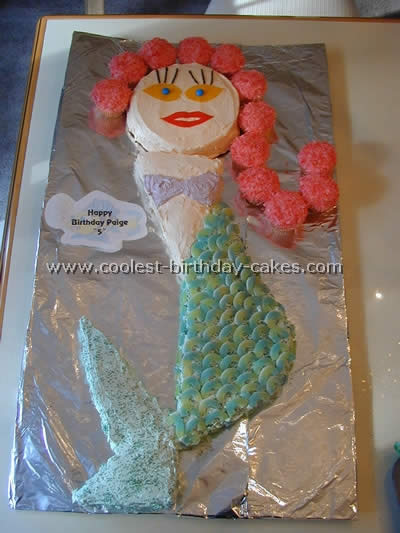 Little Mermaid Birthday Cake Photo