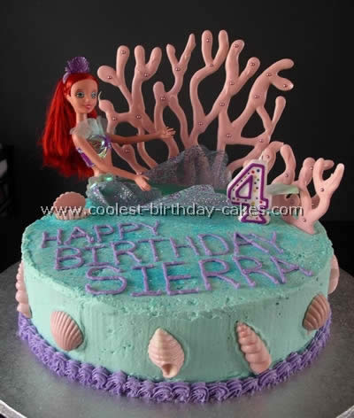 Little Mermaid Birthday Cake Photo