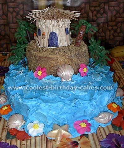 Luau Party Cake