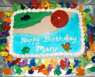 Luau Party Cake