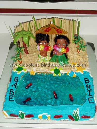 Luau Party Cake