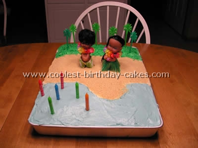 Luau Party Cake