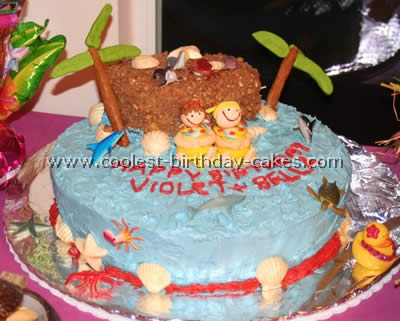 Luau Party Cake