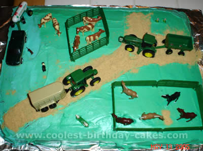 Farming Scene Cake