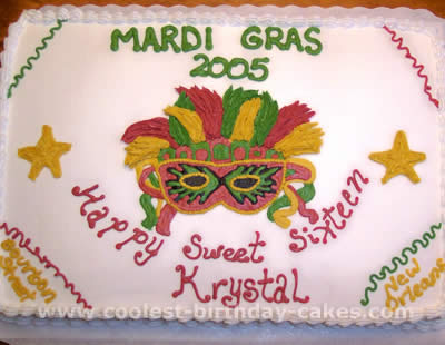 Mardi Gras Special Occasion Cake