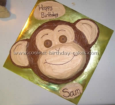 Monkey Birthday Cake