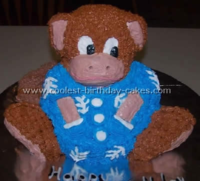 Monkey Birthday Cake