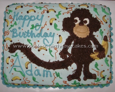 Monkey Birthday Cake