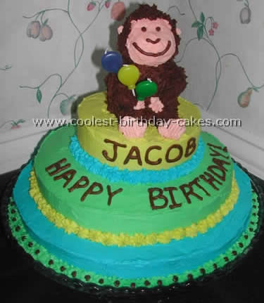 Monkey Birthday Cake