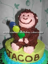 Monkey Birthday Cake