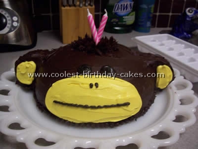 Coolest Monkey Face Cake Photos - Web's Largest Homemade Birthday Cake Photo Gallery