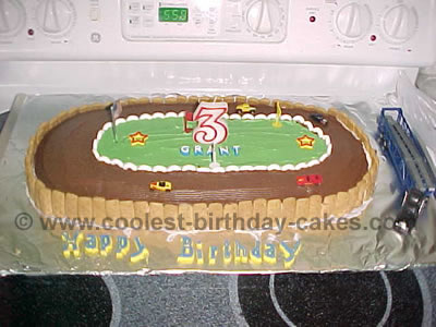NASCAR Birthday Cake