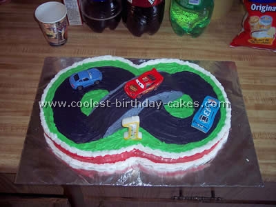 NASCAR Birthday Cake