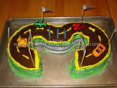 NASCAR Birthday Cake