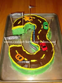 NASCAR Birthday Cake