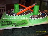 NASCAR Birthday Cake