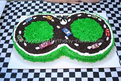 NASCAR Birthday Cake