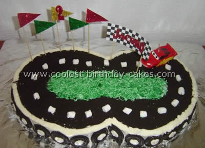 NASCAR Birthday Cake