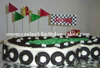 NASCAR Birthday Cake