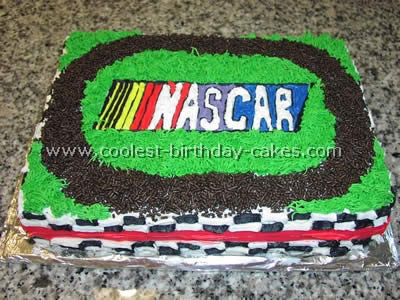 NASCAR Birthday Cake