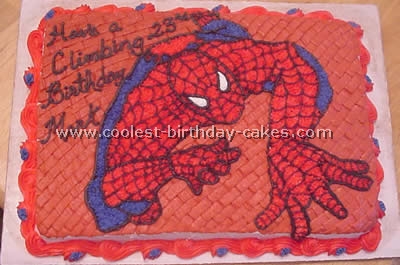 Pictures of a Spiderman Cake