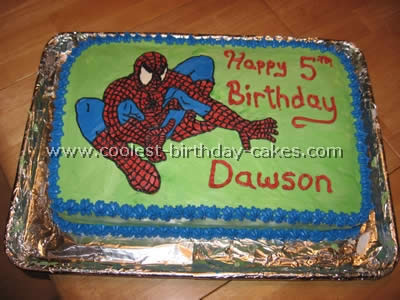 Pictures of a Spiderman Cake