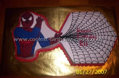 Pictures of a Spiderman Cake