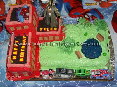 Pictures of a Spiderman Cake