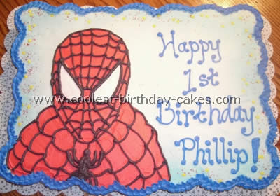 Pictures of a Spiderman Cake