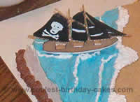 Treasure Island Pirate Birthday Cake