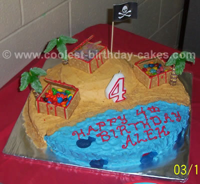 Treasure Island Pirate Birthday Cake