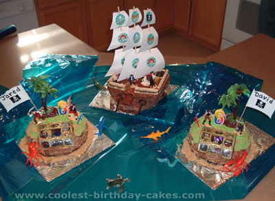 Treasure Island Pirate Birthday Cake