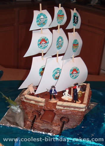 Treasure Island Pirate Birthday Cake