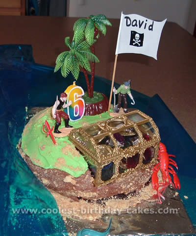Treasure Island Pirate Birthday Cake