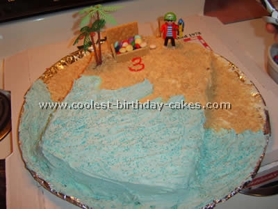 Treasure Island Pirate Birthday Cake