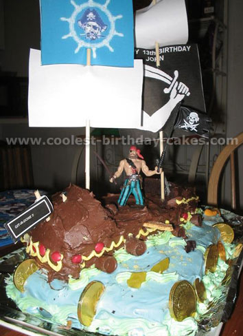 Pirate Ship Cake