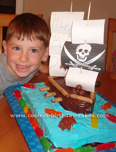 Pirate Ship Cake