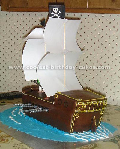 Pirate Ship Cake