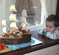 Pirate Ship Cake