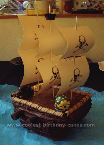 Pirate Ship Cake