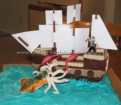 Pirate Ship Cake