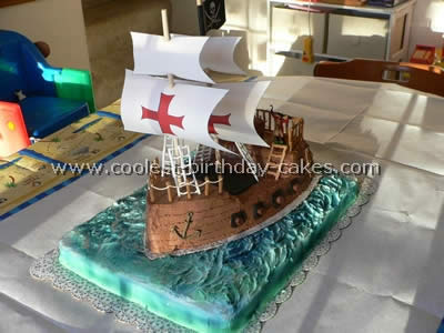 Pirate Ship Cake