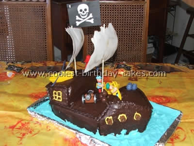 Pirate Ship Cake