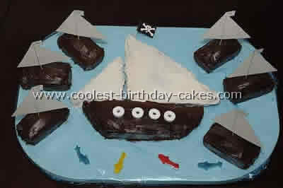 Pirate Ship Cake