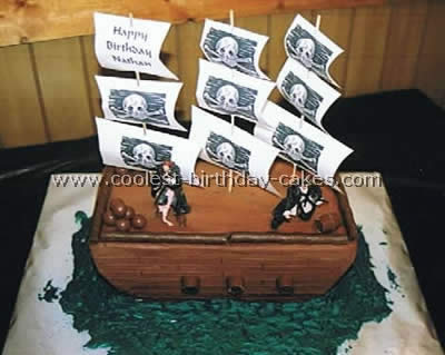 Pirate Ship Cake