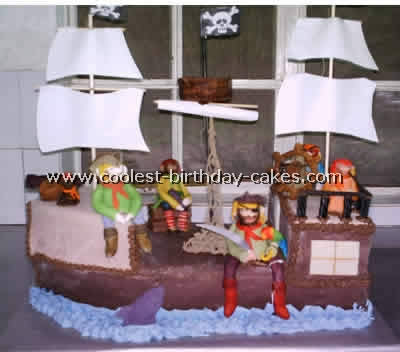 Pirate Ship Cake