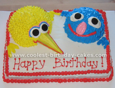 Sesame Street Birthday Cake Photo