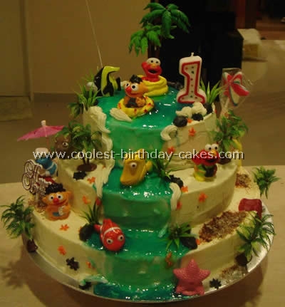 Sesame Street Birthday Cake Photo